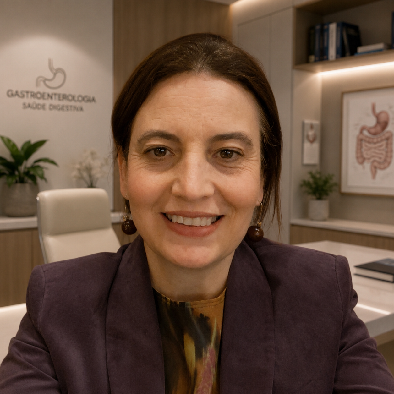 Retrato da médica gastroenterologista